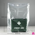 PriceBuster Clear Bags - 18" wide x 24" long x 180 gauge thick