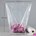 Produce Bag - 9 /14" x 18" long  x 9mu
