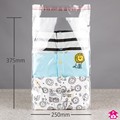 Retail Display Bag - Large T-Shirt - 250mm x 375mm + 40mm lip  40mu