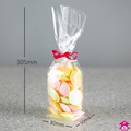 Retail Display Bag - 140 x 305mm  40mu with card base