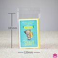 Sealable Display Bag - 120mm x 185mm + 30mm lip