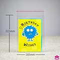 Sealable Display Bag - 165mm x 215mm + 30mm lip