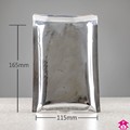 Silver Metallic Mailer - 115mm x 165mm + 40mm lip
