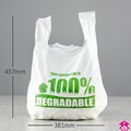 White Carrier Bag - 10x15" wide x 18" long x 10mu