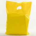 Yellow Carrier Bag - 15" x 18" + 3"  x 140/180 v/g