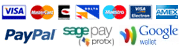 We accept payment by Credit-Card, Paypal, GoogleCheckout etc. Click here to find out more or click on the 'Checkout' button above to make your actual payment