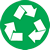 Recyclable packaging standard icon