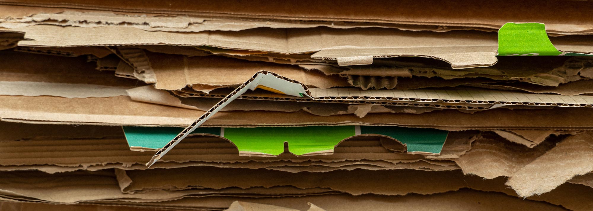 Cardboard box recycling