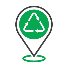 Recycling locator