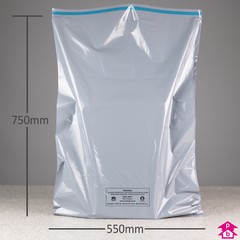 100% Recycled Mailing Bag (550mm wide x 750mm length, 55 micron thickness. (Large Parcel).)