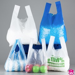 20% Off White Vest Carrier Bags