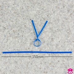 6" Twist Tie - Blue - 150mm (6") Long