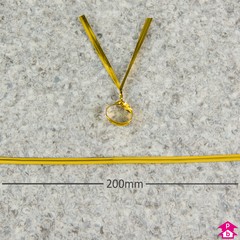 8" Twist Tie - Gold - 200mm (8") Long