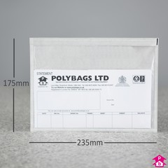 A5 Documents Enclosed Envelope - Plain - A5 Size (235mm x 175mm, to fit A5. Not printed.)