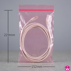 Antistatic Grip Seal Bag - 152mm wide x 229mm long x 50 micron (6" x 9" x 200 gauge)