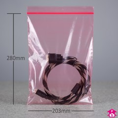 Antistatic Grip Seal Bag (203mm wide x 280mm long x 50 micron (8" x 11" x 200 gauge))