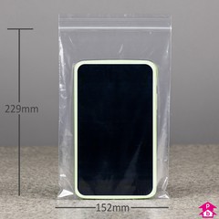 Biodegradable Clear Grip Seal Bag - C5 (no logo) (152mm x 229mm x 40 micron (6" x 9" x 160 gauge))