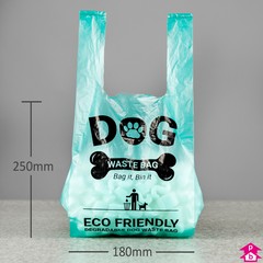 Biodegradable Dog Poo Bag (8" x 12"  60 gauge  (Green : Approx. 5-8 Litres))