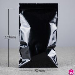 Black Grip Seal Bag - 6" x 9" x 200 gauge