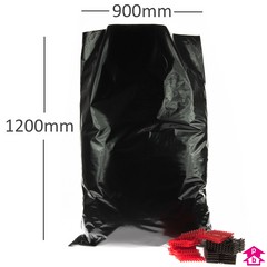 Black Polybag - Extra Large - 900mm x 1200mm x 50 micron (36" x 48" x 200 gauge)