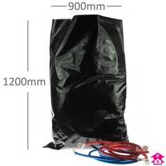 Black Polybag (heavy-duty) - Extra Large (900mm x 1200mm x 100 micron (36" x 48" x 400 gauge))