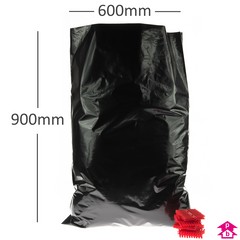 Black Polybag - Large (600mm x 900mm x 50 micron (24" x 36" x 200 gauge))