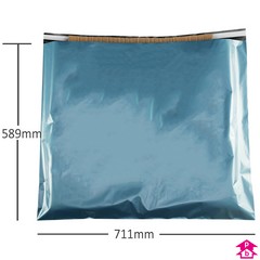 Blue Budget Mailing Bag - 711 x 589mm + lip (28 x 23") 45mu