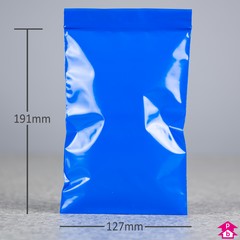 Blue Grip Seal Bag - 127mm x 191mm x 200 gauge