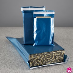 Blue Opaque Mail-Order Goods Bags