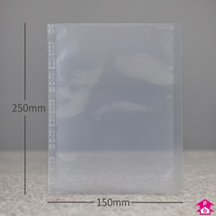 Boilable Vacuum Pouch - Small (150mm wide x 250mm long, 70 micron thickness)