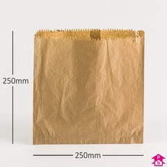 Brown Paper Bag - Large (250mm x 250mm (10" x 10"))
