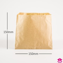 Brown Paper Bag - Small (150mm x150mm (6" x 6"))