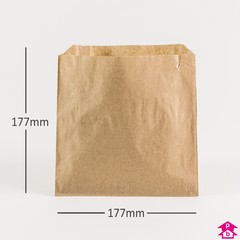 Brown Paper Bag - Small (177mm x 177mm (7 x 7"))