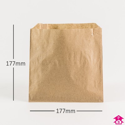 General 1/6 40/40# Paper Grocery Bag, 40lb Kraft, Standard 12 X 7 X 17, 400 Bags