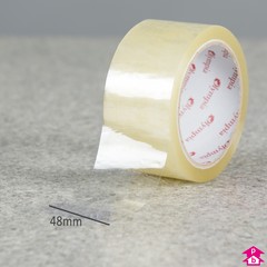 Budget Clear Tape - Each roll is 48mm wide by 66 metres long