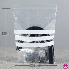 Budget Grip Seal Bag + WOP - 8" x 11" x 160 gauge