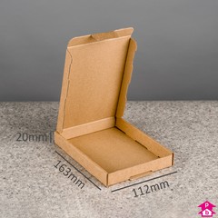 Cardboard Postal Box - Large Letter (A6) - 163mm long x 112mm wide x 20mm high