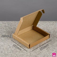 Cardboard Postal Box - Large Letter (Mini) - 101mm long x 101mm wide x 20mm high