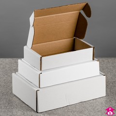 Christmas Postal Boxes - Small Parcel (White)