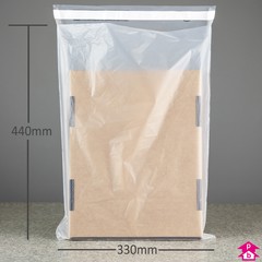 Clear Compostable Mailing Bag - C3 (330mm wide x 440mm long, 40 micron thickness. (C3 for A3))