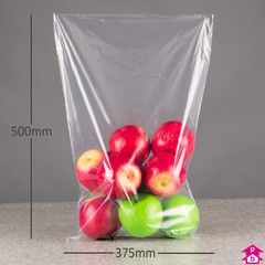 Clear Dispenser Pack Bags - Large (375mm x 500mm x 28 micron (15" x 20" x 112 gauge))