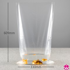 Clear Fish Bag - Extra Large - 330mm x 609mm x 75 micron (13" x 24" x 300 gauge)