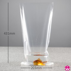 Clear Fish Bag - Medium - 203mm x 431mm x 62.5 micron (8" x 17" x 250 gauge)
