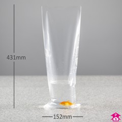 Clear Fish Bag - Small - 152mm x 431mm x 62.5 micron (6" x 17" x 250 gauge)