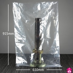 Clear Goliath Polymax Bag - Large (610mm x 915mm x 75 micron (24" x 36" x 300 gauge))