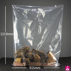 Clear GOLIATH PolyMax Bags - 36" wide x 48" long 300 gauge