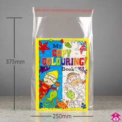 Clear Mailing Bag (30% Recycled) - C4+ (250mm wide x 375mm long, 40 micron thickness (C4+ for A4+))
