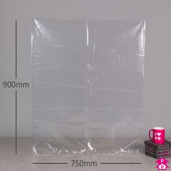 Clear Polybag (30% Recycled) (750mm x 900mm x 40 micron (30" x 36" x 160 gauge))