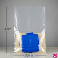 Clear Polybag - Heavy Duty (30% Recycled) (500mm x 750mm x 100 micron (20" x 30" x 400 gauge))
