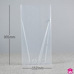 Clear Polybag - Heavy Duty (152mm x 305mm x 125 micron (6" x 12" x 500 gauge))